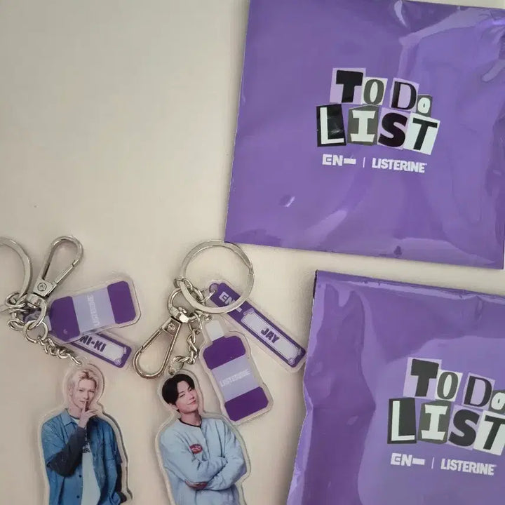 [BUNJANG] ENHYPEN Listerine Jay, Niki Bundle Set Keyring / 엔하이픈 리스테린 키링 제이,니키 일괄 만원 판매