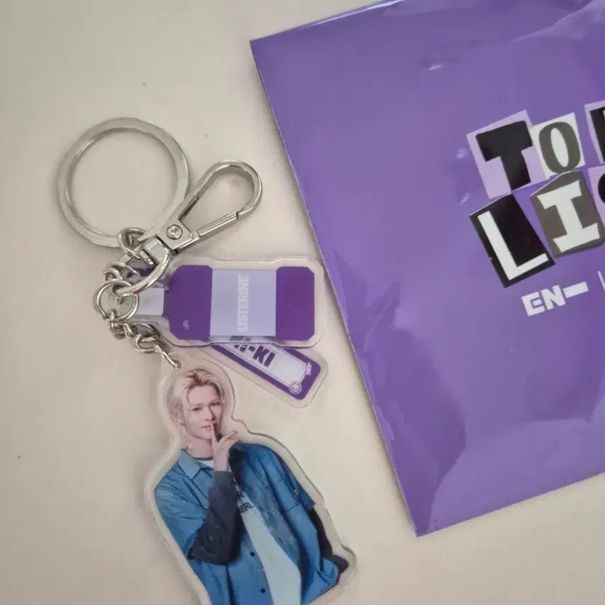 [BUNJANG] ENHYPEN Listerine Jay, Niki Bundle Set Keyring / 엔하이픈 리스테린 키링 제이,니키 일괄 만원 판매