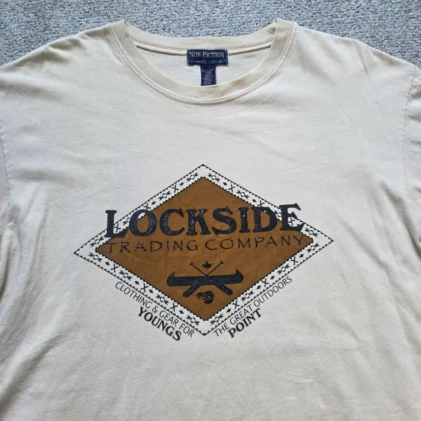 [BUNJANG] Non-Fiction 90s Canadian-Made Semi-Tee Shirt / 90s 캐나다제 Non-Fiction 반팔 티셔츠 L(100)