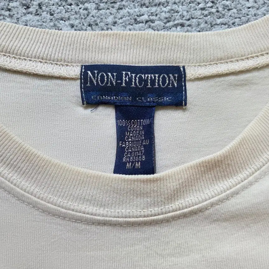 [BUNJANG] Non-Fiction 90s Canadian-Made Semi-Tee Shirt / 90s 캐나다제 Non-Fiction 반팔 티셔츠 L(100)
