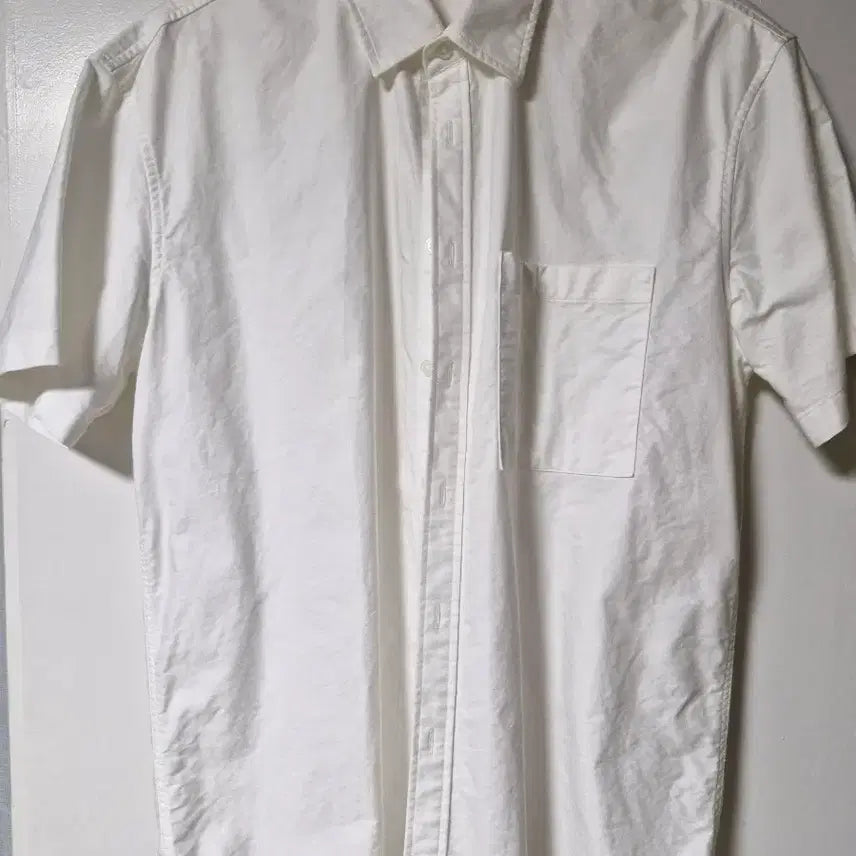 [BUNJANG] Drawfit Oxford Short Sleeve Shirt White M / 드로우핏 옥스포드 반팔셔츠 화이트 M