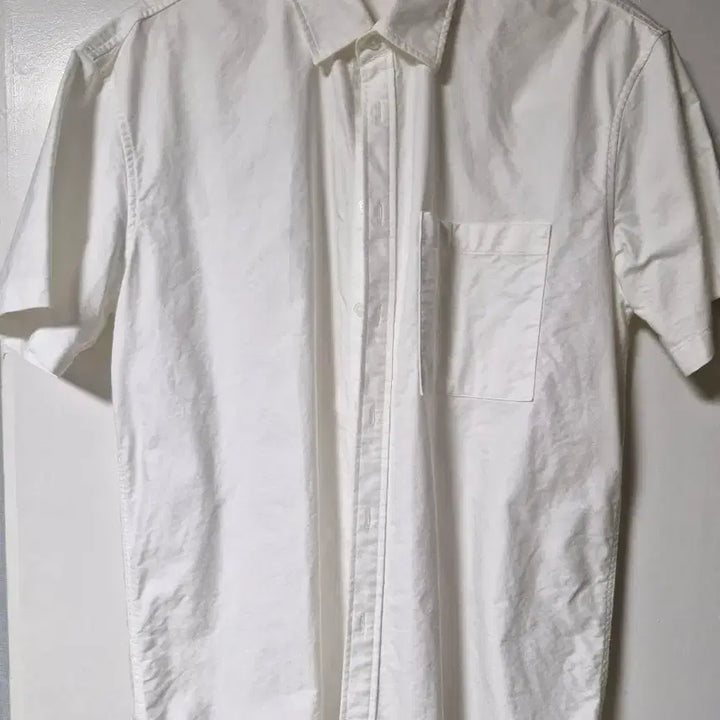 [BUNJANG] Drawfit Oxford Short Sleeve Shirt White M / 드로우핏 옥스포드 반팔셔츠 화이트 M