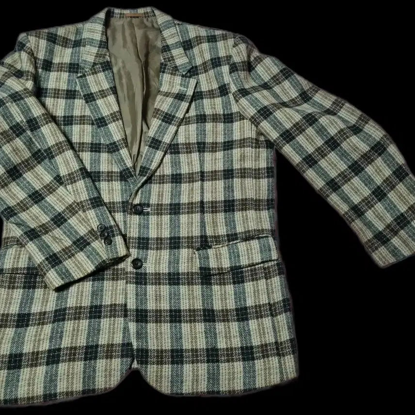 [BUNJANG] Vintage Checkered Blazer Jacket L Size / 빈티지 체크 블레이저 스포츠자켓 L 사이즈