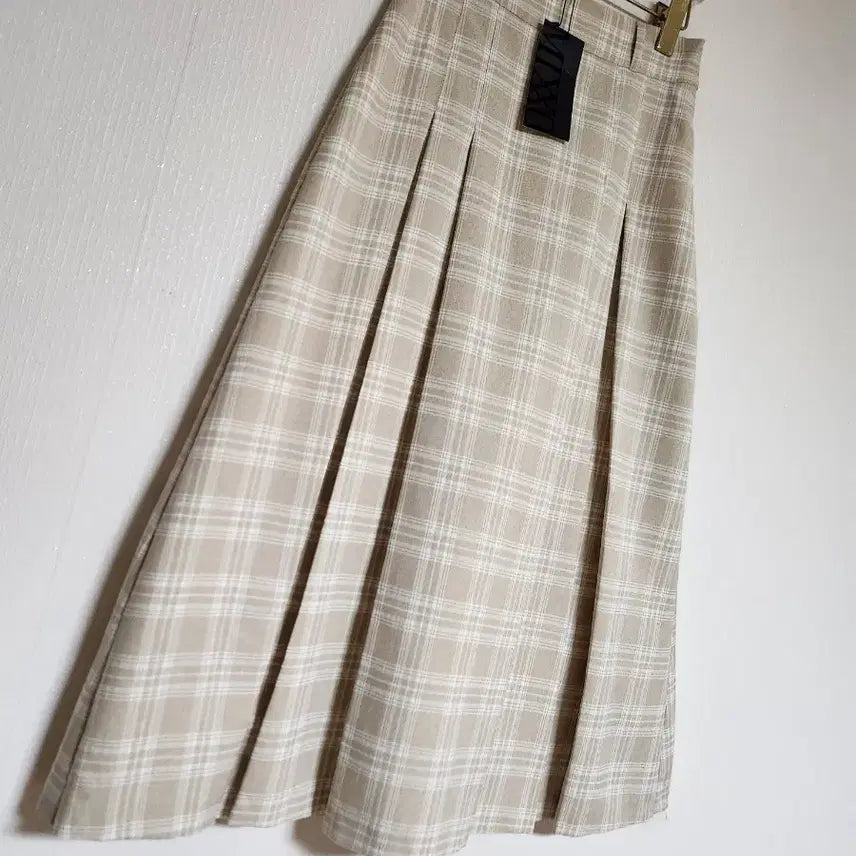 [BUNJANG] MIXXO 2023 Checkered Long Skirt / 미쏘2023체크 롱스커트26새상품