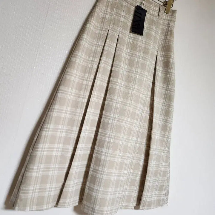 [BUNJANG] MIXXO 2023 Checkered Long Skirt / 미쏘2023체크 롱스커트26새상품