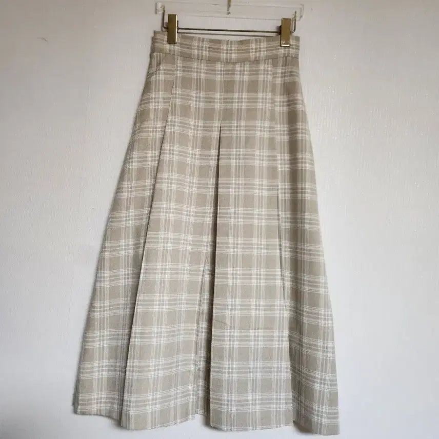 [BUNJANG] MIXXO 2023 Checkered Long Skirt / 미쏘2023체크 롱스커트26새상품