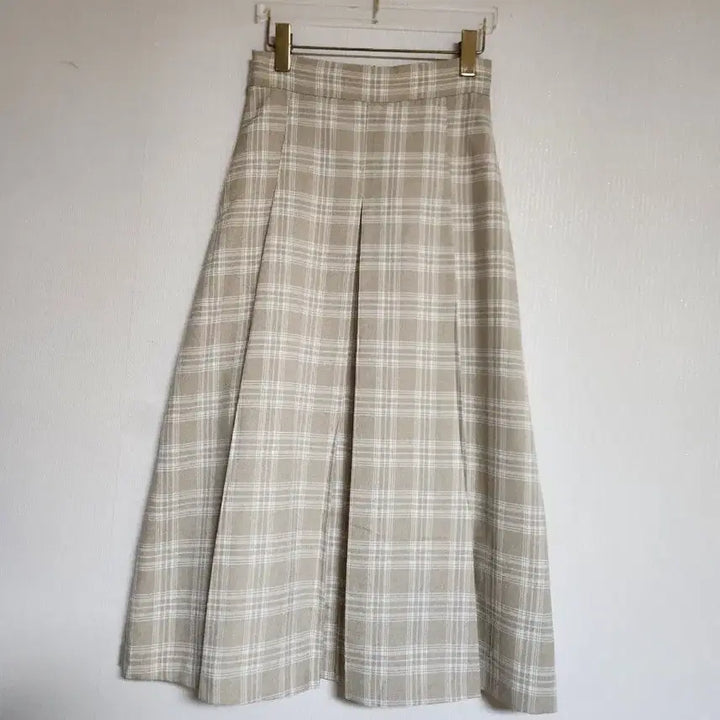 [BUNJANG] MIXXO 2023 Checkered Long Skirt / 미쏘2023체크 롱스커트26새상품