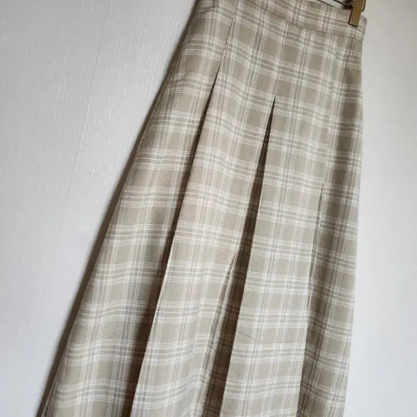 [BUNJANG] MIXXO 2023 Checkered Long Skirt / 미쏘2023체크 롱스커트26새상품