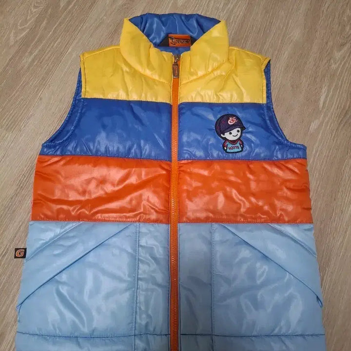 [BUNJANG] Lotte Giants Character Logo Padded Vest Size 44 / 롯데자이언츠 캐릭터 로고 패딩 조끼 44사이즈
