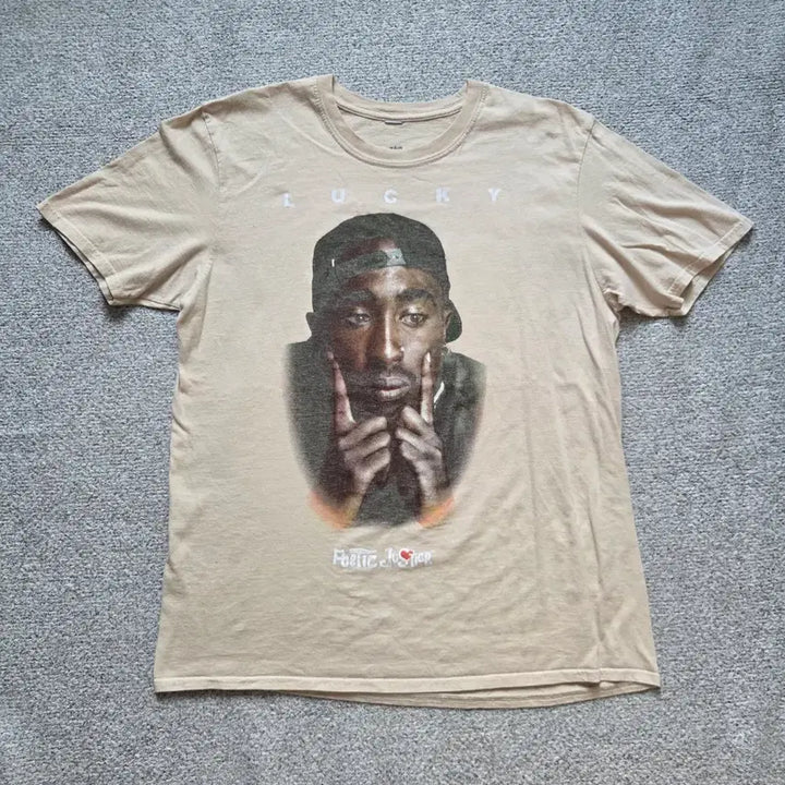 [BUNJANG] Poetic Justice Tupac Graphic Print Vintage T-Shirt / Tupac 빈티지 반팔 티셔츠 L(100)