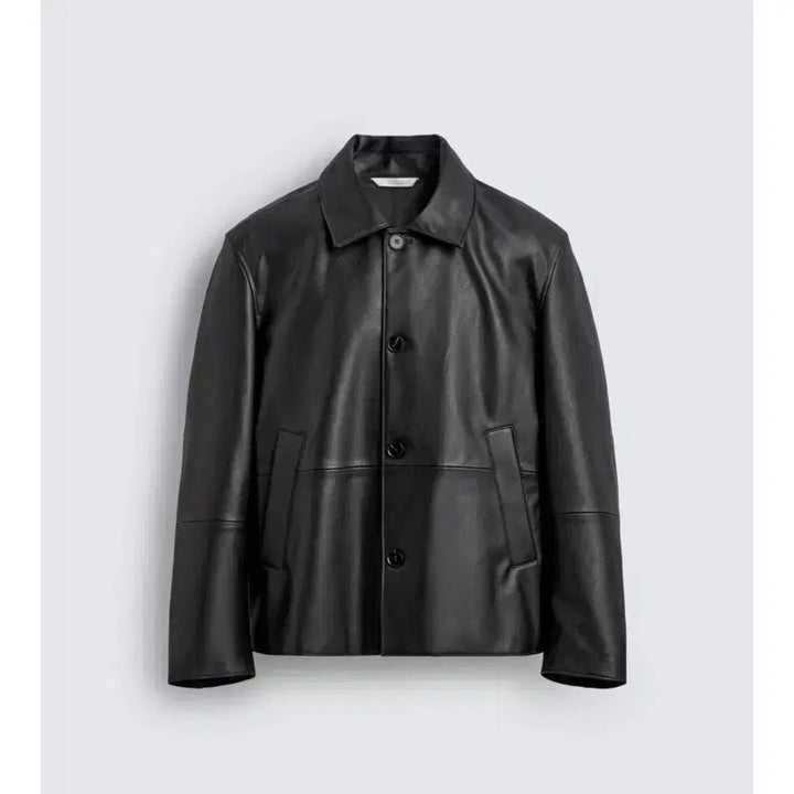[BUNJANG] ZARA Faux Leather Regular Fit Overshirt / ZARA 페이크레더 레귤러핏 오버셔츠