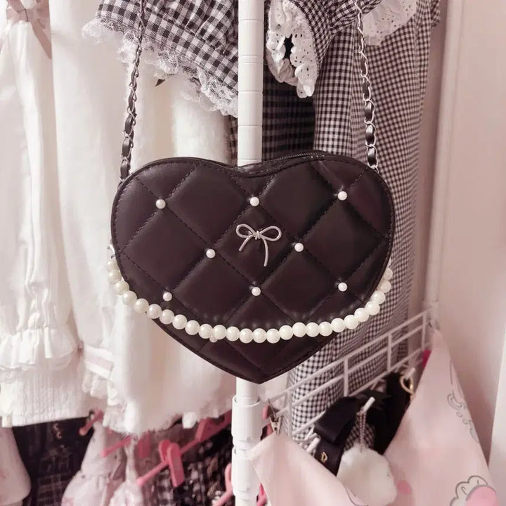 [BUNJANG] Jirai Kei Bijou Heart Bag Demarop GRL / 지뢰계 비쥬 하트백 디마럽 grl 스나계 걸리