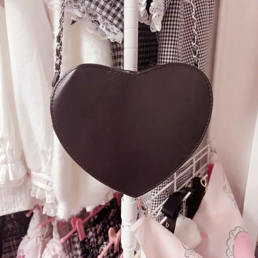 [BUNJANG] Jirai Kei Bijou Heart Bag Demarop GRL / 지뢰계 비쥬 하트백 디마럽 grl 스나계 걸리