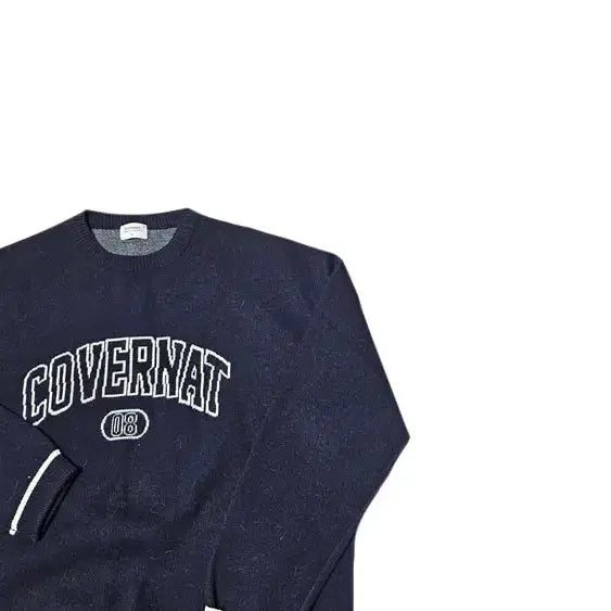 [BUNJANG] Covernat Street Big Logo Knit Sweater / 커버낫 스트릿 빅로고 니트 스웨터