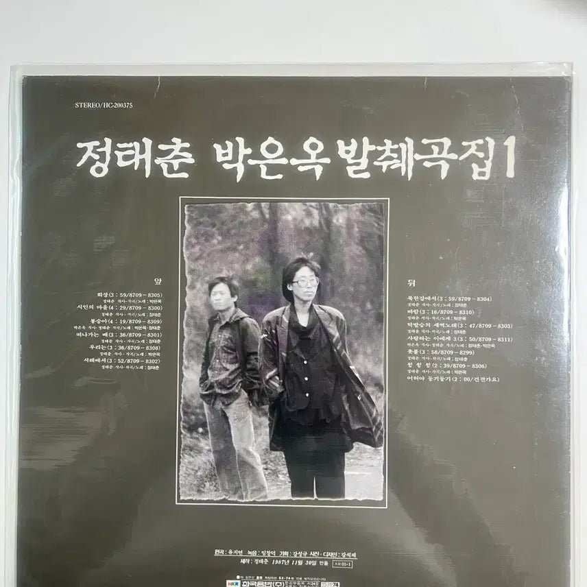 [BUNJANG] Jeong Tae Chun Park Eun Ok Stereo LP Vinyl Record / 정태춘 박은옥 LP 스테레오 음반 HC-200375 팝니다