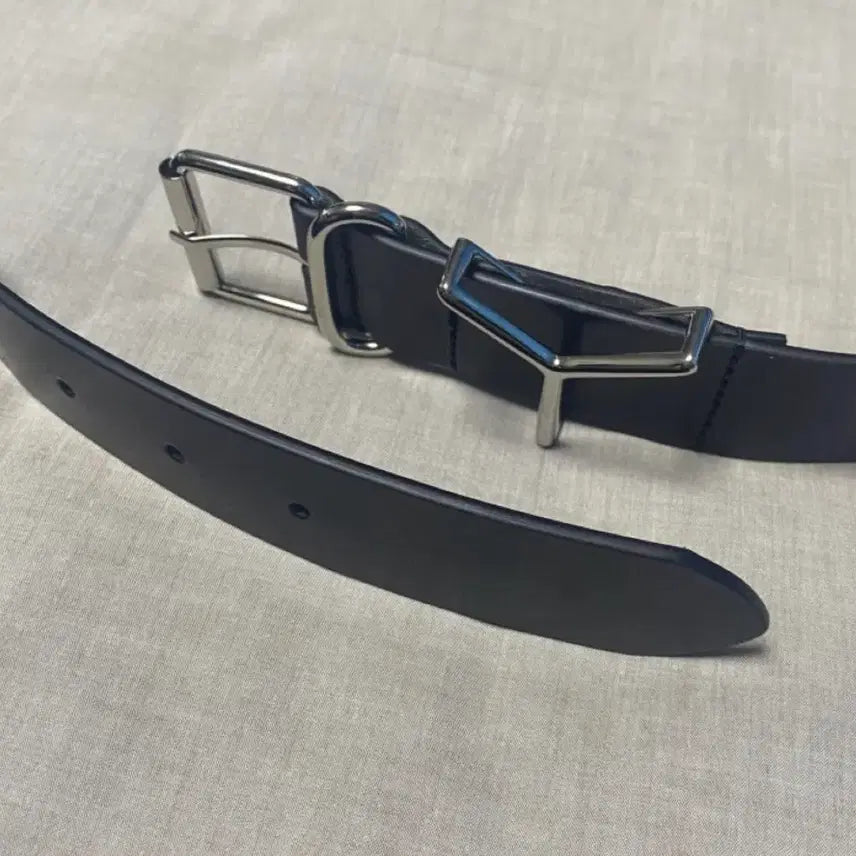 [BUNJANG] Y Project Black Leather Belt / Y프로젝트 벨트