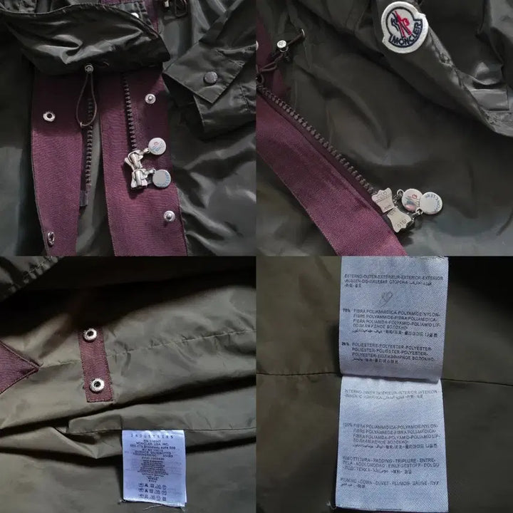 [BUNJANG] Moncler Khaki Wet Hooded Long Jacket (Women&