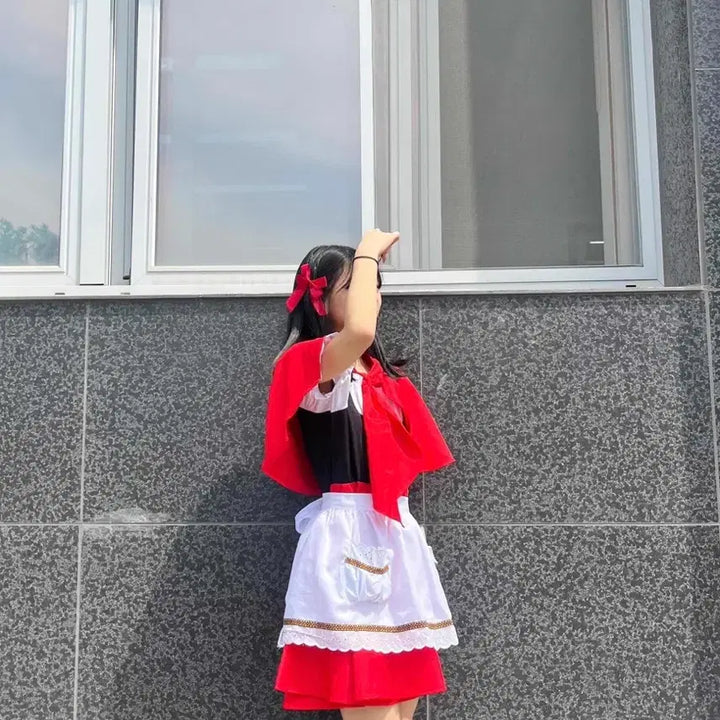 [BUNJANG] Red Riding Hood Costume Rental / 졸업사진 빨간망토 차차 대여