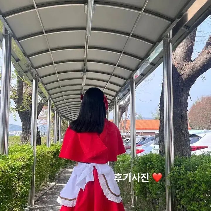 [BUNJANG] Red Riding Hood Costume Rental / 졸업사진 빨간망토 차차 대여