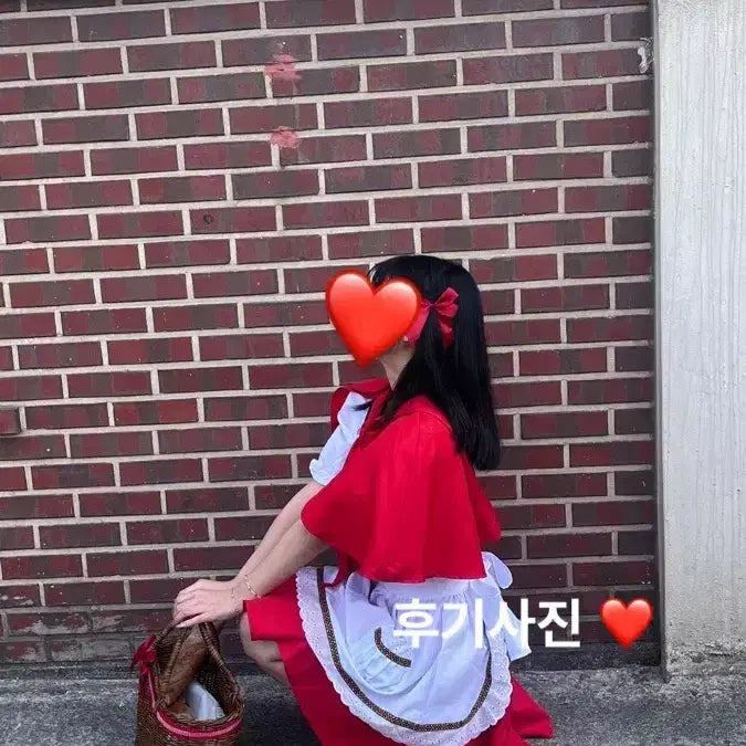[BUNJANG] Red Riding Hood Costume Rental / 졸업사진 빨간망토 차차 대여