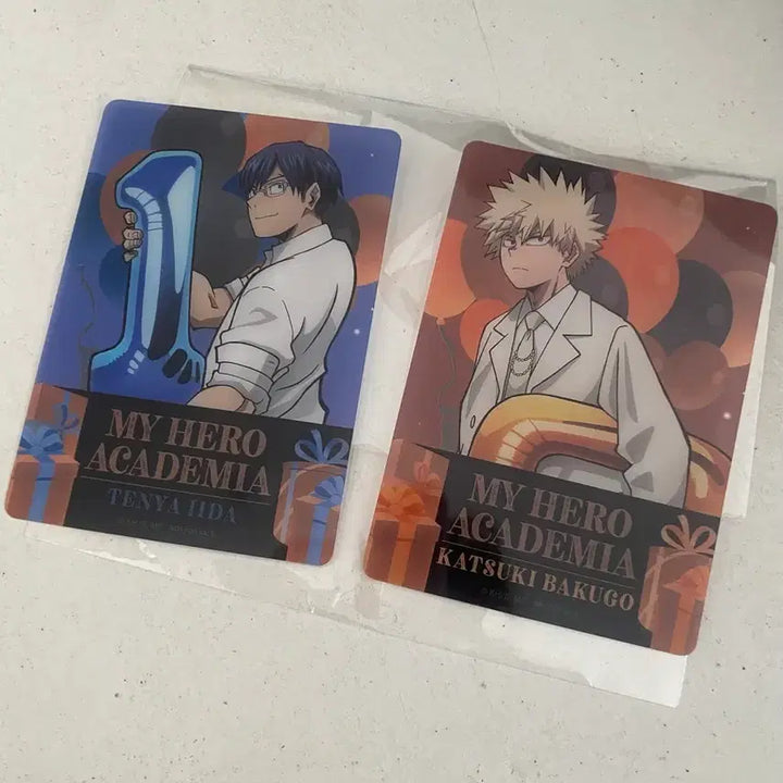 [BUNJANG] My Hero Academia 10th Anniversary Animate Special Trading Cards Bundle (Bakugo &amp; Iida) / 2종일괄 히로아카 10주년 애니메이트 특전 카드 바쿠고 이이다