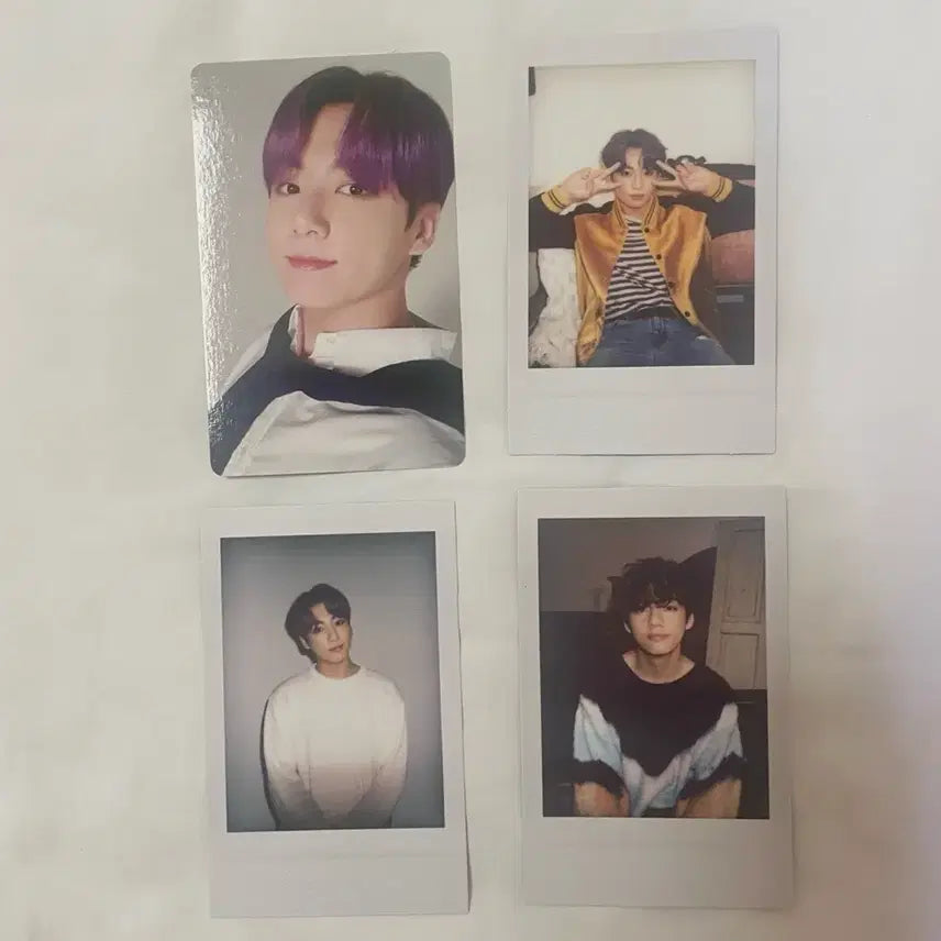 [BUNJANG] BTS Jungkook Deco Kit Photocard + V Polaroid / 정국 포카 데코키트 폴라로이드 방탄 태형 뷔 포토 카드