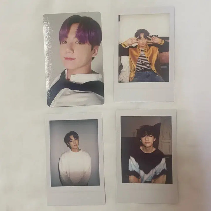 [BUNJANG] BTS Jungkook Deco Kit Photocard + V Polaroid / 정국 포카 데코키트 폴라로이드 방탄 태형 뷔 포토 카드