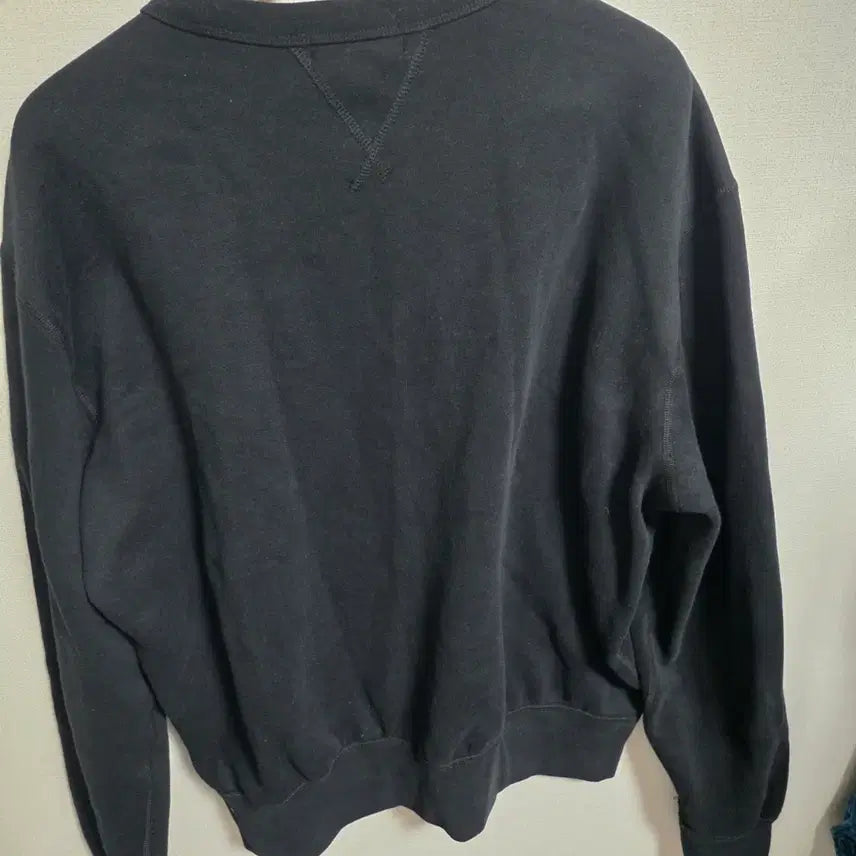 [BUNJANG] Polo Ralph Lauren Fleece Sweatshirt Black (Size M) / 폴로 랄프로렌 기모 맨투맨 블랙 (M사이즈)