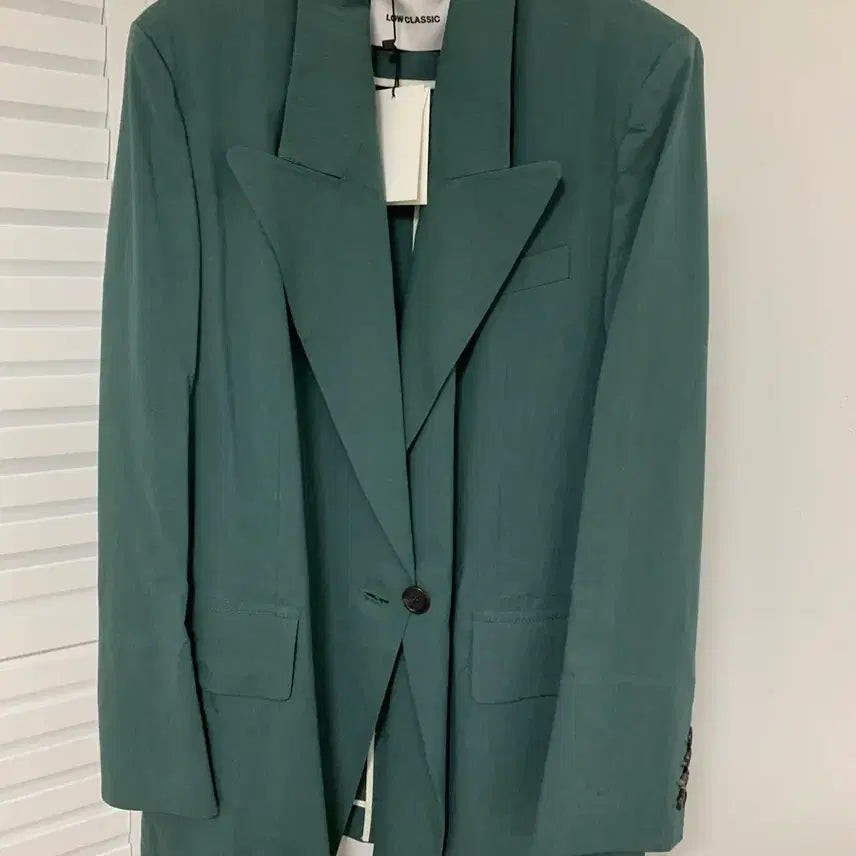 [BUNJANG] Low Classic Tailored Blazer Deep Green M / 로우 클래식 테일러드 블레이저 딥그린 M 새상품
