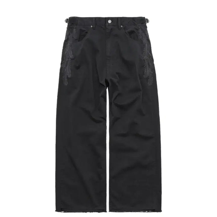 [BUNJANG] Polytelu Feather Goshima Pants Black / (1) 폴리테루 페더 고시마 팬츠 블랙