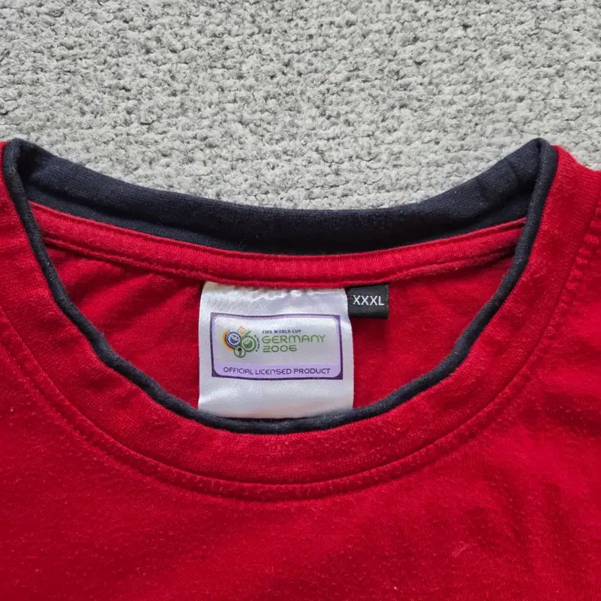 [BUNJANG] Fifa World Cup 2006 Official Germany T-Shirt Red 2XL / 06 World Cup 오피셜 반팔 티셔츠 2XL(110)