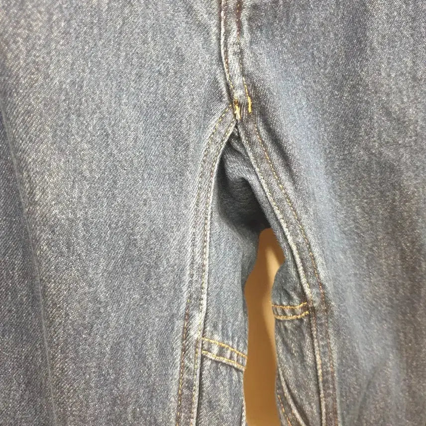 [SOLD OUT] 30~32)그라미치 Gramicci 벨트 데님 팬츠 와이드핏허리 밴딩