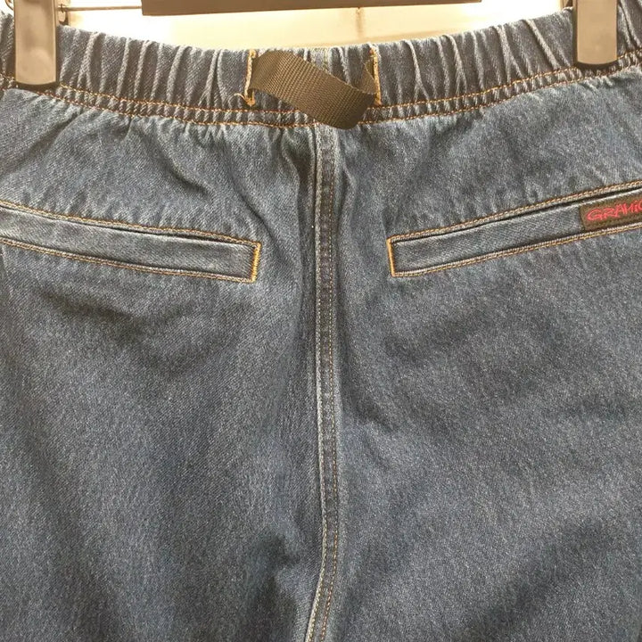 [SOLD OUT] 30~32)그라미치 Gramicci 벨트 데님 팬츠 와이드핏허리 밴딩