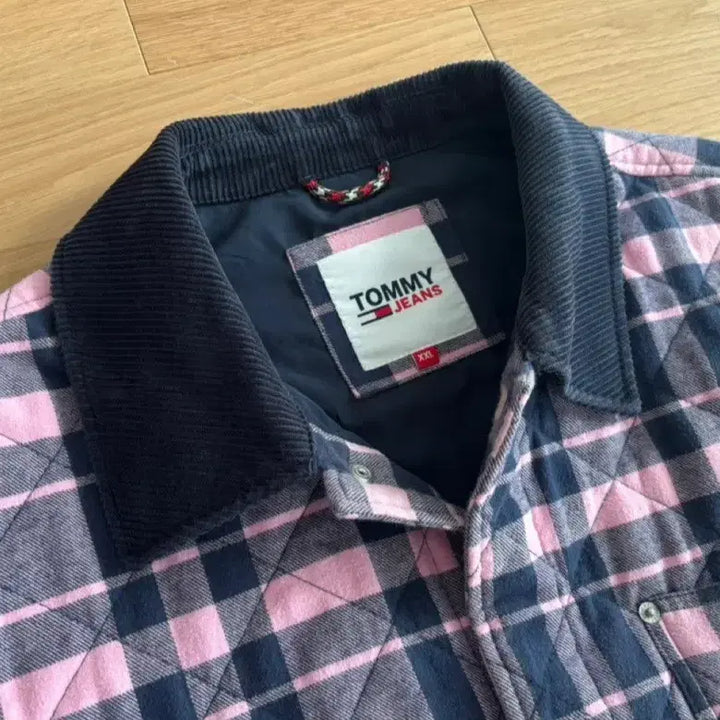 [BUNJANG] Tommy Jeans Oversized Quilted Check Jacket XXL / 타미진스 오버사이즈 퀼티드 체크 자켓 XXL