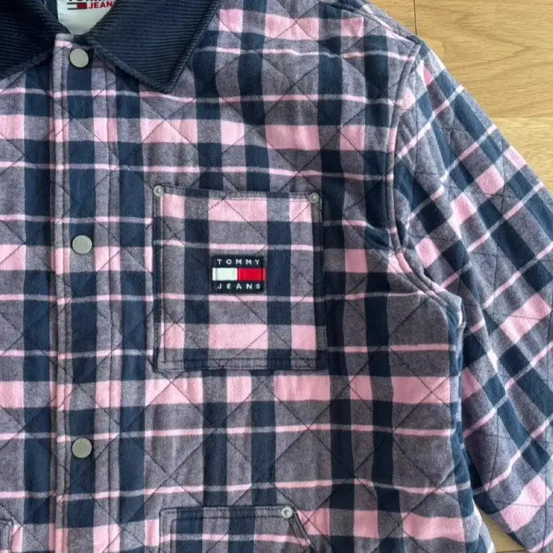 [BUNJANG] Tommy Jeans Oversized Quilted Check Jacket XXL / 타미진스 오버사이즈 퀼티드 체크 자켓 XXL
