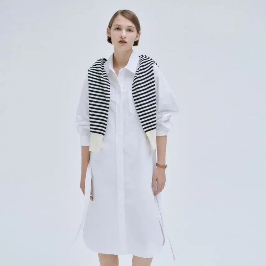 [BUNJANG] NILBY P Basic Shirt Dress / 닐바이피(NILBY P) 베이직 셔츠원피스 프리사이즈