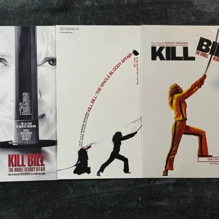 [BUNJANG] Kill Bill: The Whole Bloody Affair Megabox Poster Bundle Set (3 Posters) / [3장일괄] 킬빌 포스터 새터데이 티저 댕강 메가박스 굿즈특전영화 킬 빌
