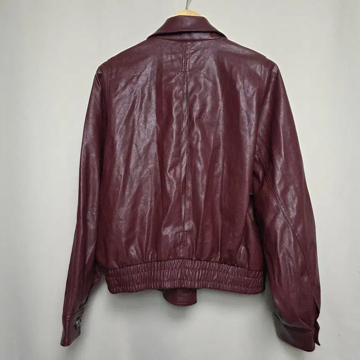 [SOLD OUT] [BERSHKA] 여성 버쉬카 레더 더블 자켓 버건디 L