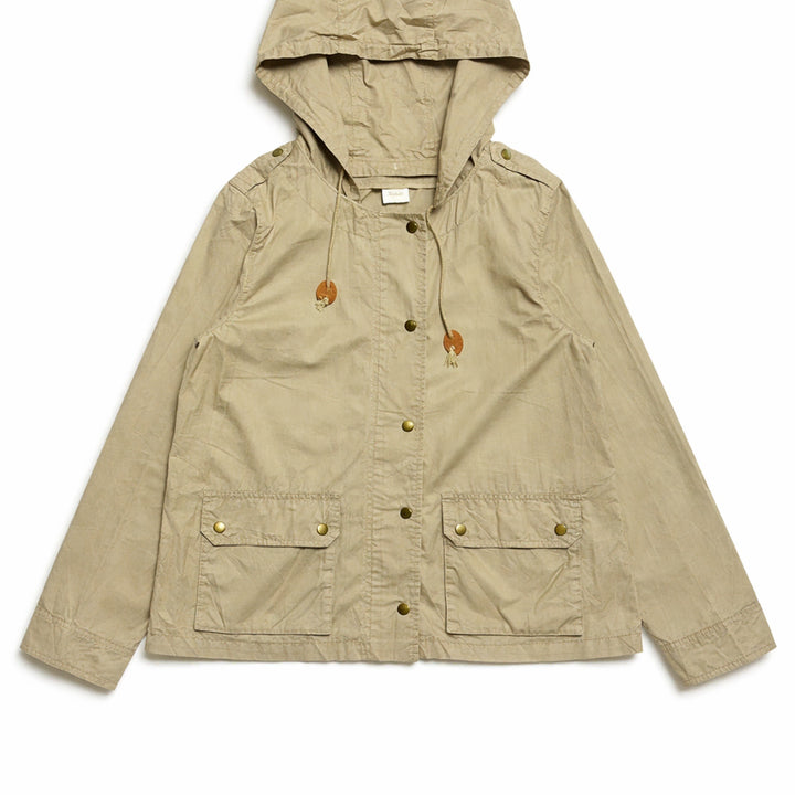 [BUNJANG] Te chichi Beige Cotton Hooded Jacket / JPN 일본 빈티지 Y2K 모리걸 베이지 코튼 후드 야상 바람막이 자켓