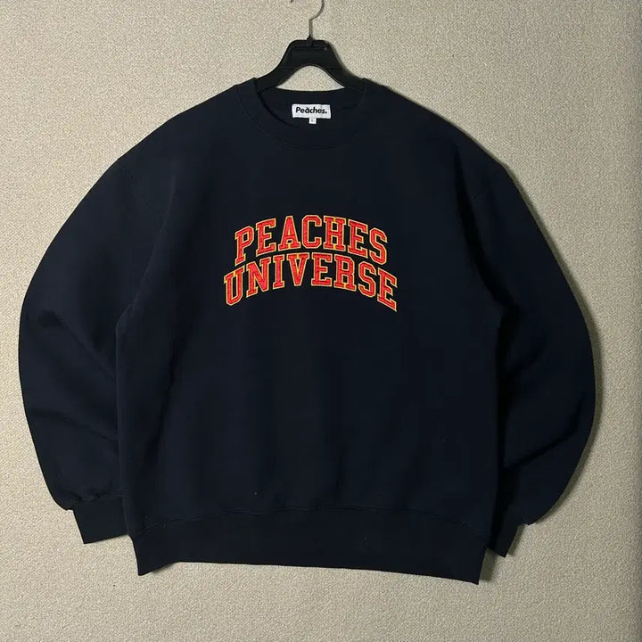 [BUNJANG] Peaches Universe Black Sweatshirt / (L) 피치스 유니버스 블랙 맨투맨