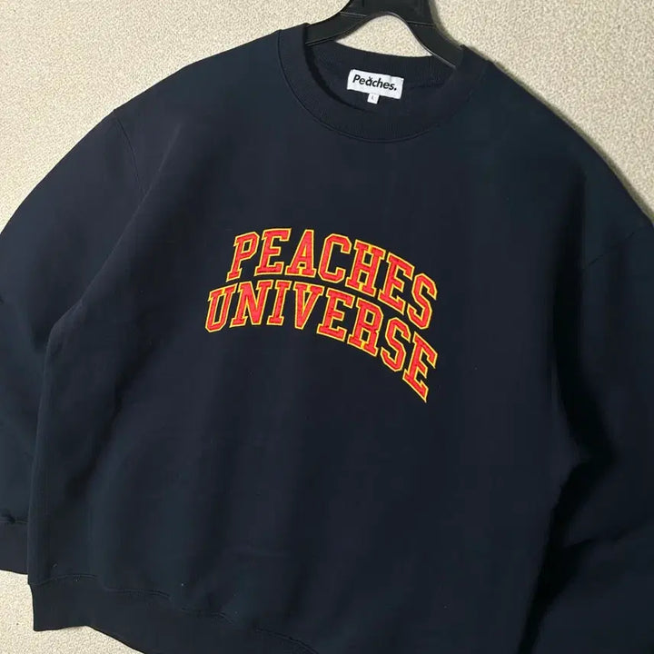 [BUNJANG] Peaches Universe Black Sweatshirt / (L) 피치스 유니버스 블랙 맨투맨