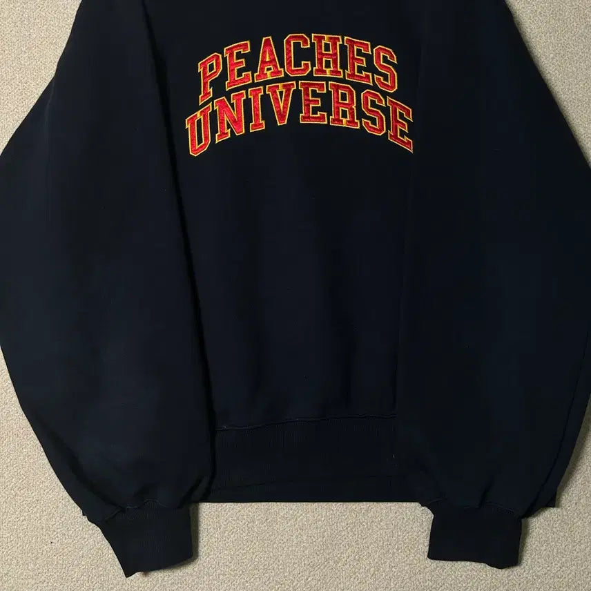 [BUNJANG] Peaches Universe Black Sweatshirt / (L) 피치스 유니버스 블랙 맨투맨