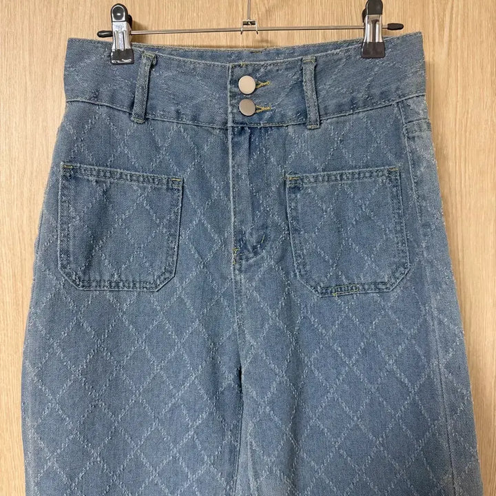 [BUNJANG] Diamond Pattern Denim Pants [M] / 다이아몬드 패턴 데님 팬츠[M]