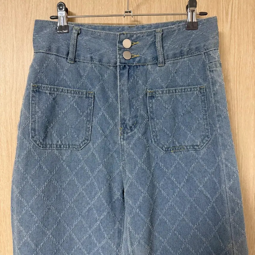 [BUNJANG] Diamond Pattern Denim Pants [M] / 다이아몬드 패턴 데님 팬츠[M]