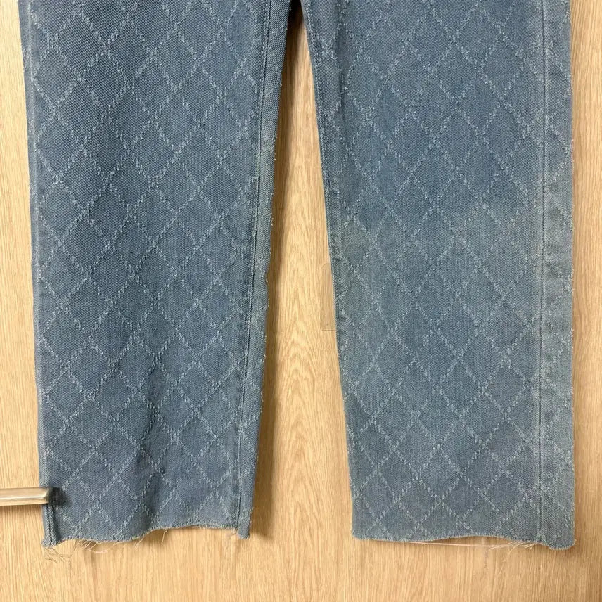 [BUNJANG] Diamond Pattern Denim Pants [M] / 다이아몬드 패턴 데님 팬츠[M]