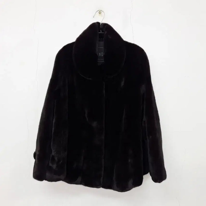 [BUNJANG] Jindo Diana Black Glamour Female Mink Coat 94 / 진도 다이아나 블랙 그라마 휘메일 밍크 코트 94