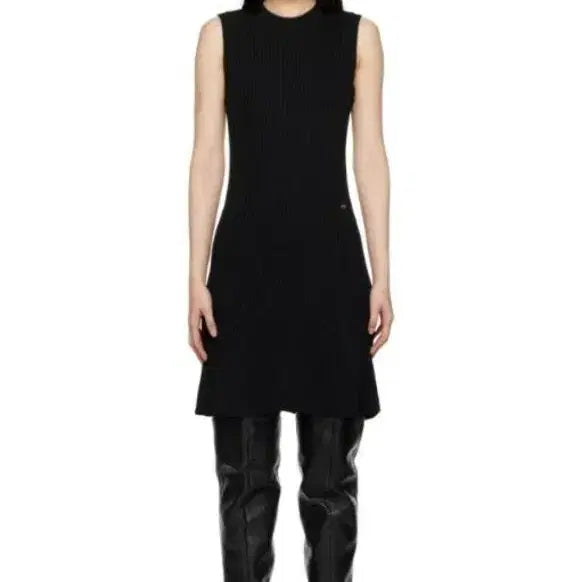[BUNJANG] RECTO Black Crewneck Mini Dress / L) 렉토 RECTO 원피스 블랙 크루넥 미니 드레스
