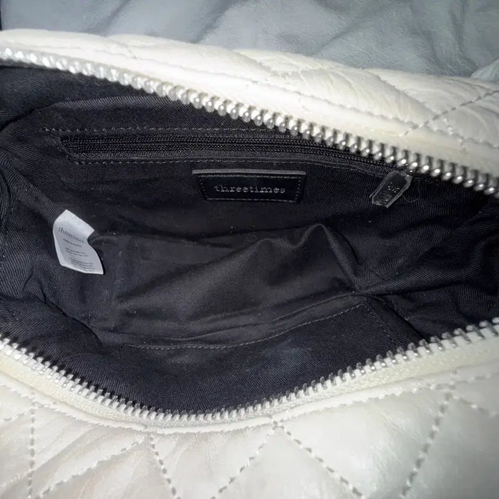 [BUNJANG] Threetimes Quilted Camera Bag Ivory / 쓰리타임즈 카메라백 threetimes Quilted camera bag