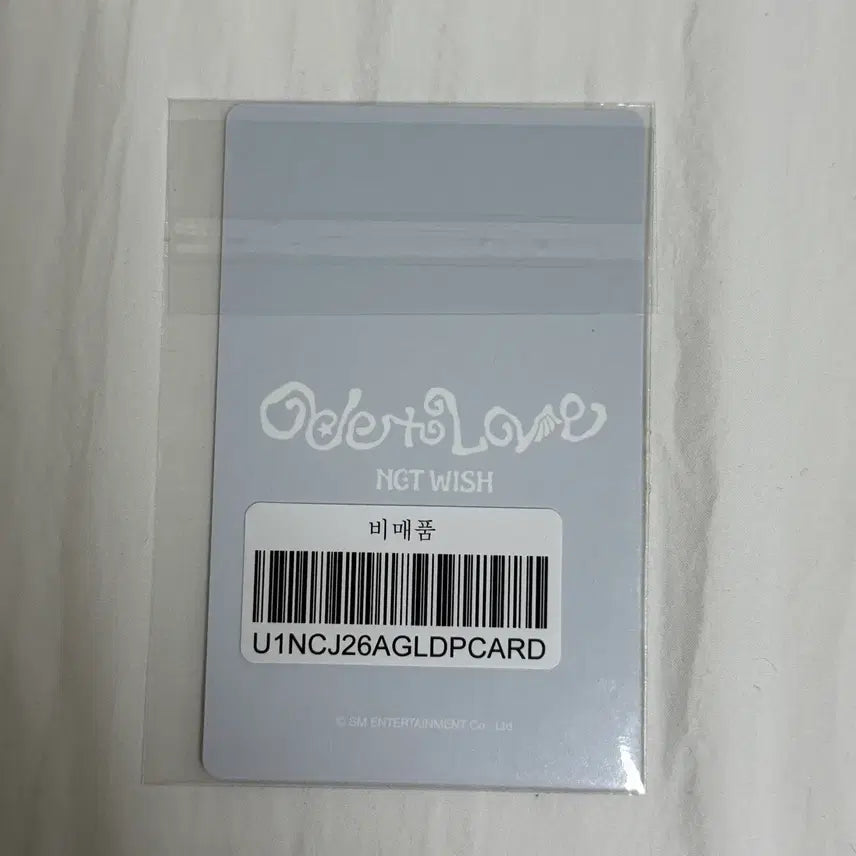 [SOLD OUT] [미개봉]엔시티위시 앙콘 오드투러브 럭드 럭키드로우 리쿠 미공포 포카