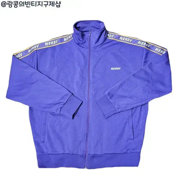[BUNJANG] NERDY Street Sideline Logo Jersey Jacket Unisex / 널디 스트릿 사이드라인 져지 자켓